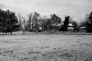 Residence south of Rohwer on top of a suspected Indian mound