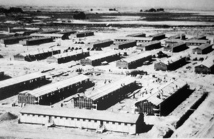 Construction underway at the Rohwer Relocation Center