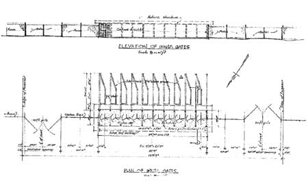 Detail of inner gate at Tule Lake