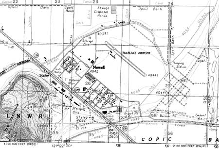 Central area at the Tule Lake Relocation Center today