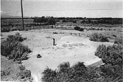 Concrete slab at the Leupp Isolation Center