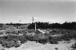 Foundation of the dining hall at the Leupp Isolation Center