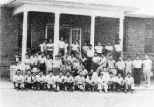 Mess hall at the Leupp Isolation Center