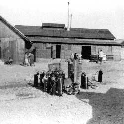 Fire-fighting equipment brought to Cow Creek from Manzanar