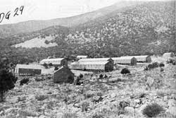Barracks area at the Antelope Springs CCC Camp