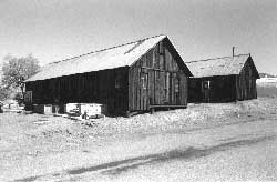 Office/recreation building (left) and infirmary at Cow Creek today