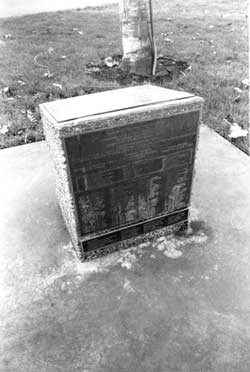 Commemorative plaque at the Puyallup Fairgrounds