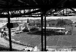 View from the grandstand at the Puyallup Fairground today