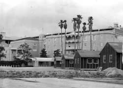 Construction underway at the Santa Anita Assembly Center