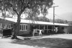 Stable residence at the Santa Anita Racetrack today