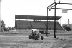 Grandstand at the Tulare Fairgrounds today