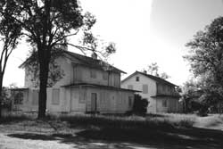 Abandoned buildings at Fort Missoula