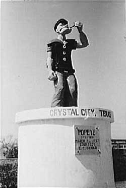 Popeye monument in 1939