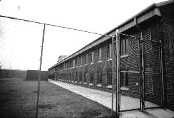 Inmate housing at the Strington Internment Camp today