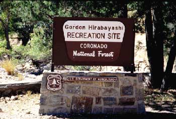 Sign at the site of the Catalina Federal Honor Camp