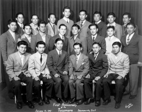 Japanese Americans imprisoned at the Catalina
Federal Honor Camp at their first reunion in 1946