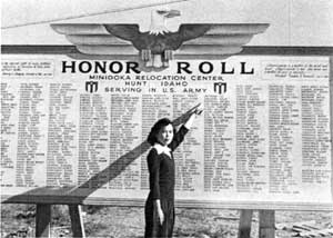 Honor roll, Minidoka Relocation Center