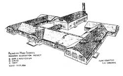 sketch of Granada High School