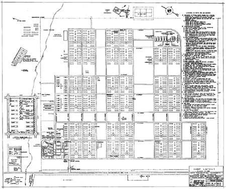 map of Manzanar Relocation Center