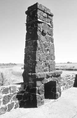 Chimney in waiting room