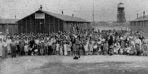 Residents of one barracks block