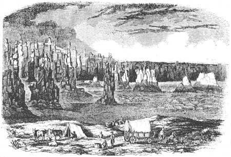 sketch of Badlands