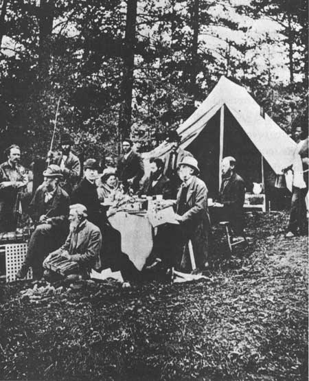 surveyors in camp