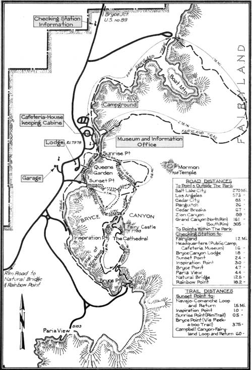 Bryce Canyon Map Pdf Bryce Canyon Np: Guidebook (1940)