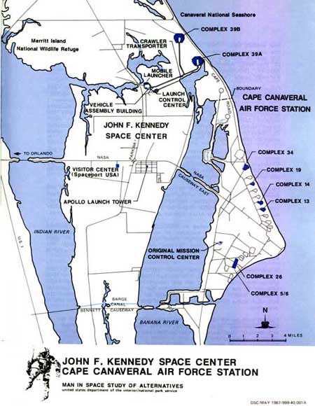map of Kennedy Space Center