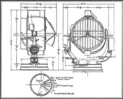 Sixty-inch coastal searchlight