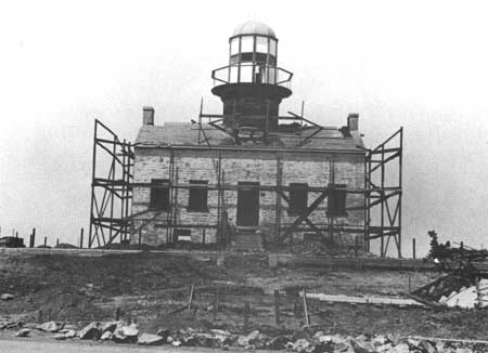 Point Loma lighthouse under renovation