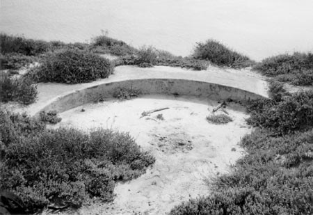 concrete gun emplacement