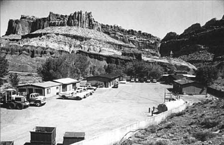 View of maintenance area