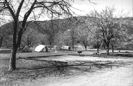 View of campground