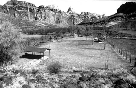 View of group campground
