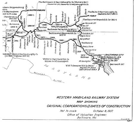 map of railroad route