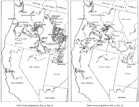 trail map of HBC trappers