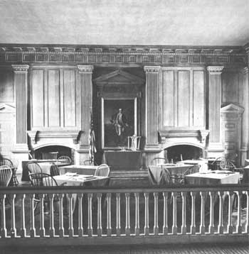 interior view of room in Independence Hall