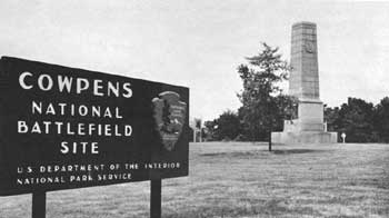 monument at Cowpens National Battlefield Site