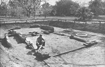 foundations of the Hawkins and Davison houses