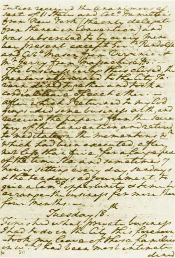 Washington's diary