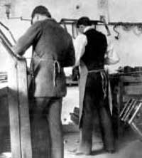 Orville Wright and worker