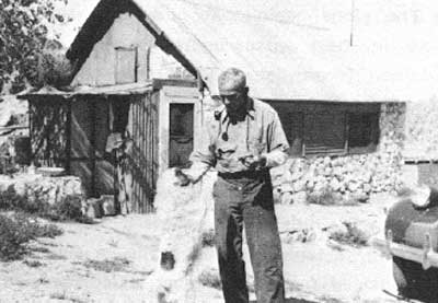 Carl Mengel and dog