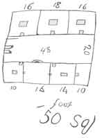 Clark's Sketch of Fort Clatsop