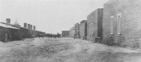 Interior street at Fort Union Depot