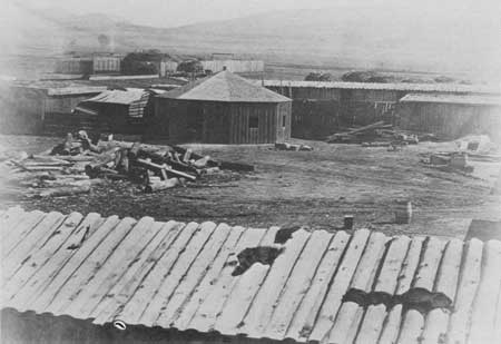 Fort Union Depot transportation corral