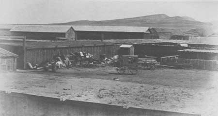 Fort Union Depot transportation corral