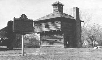 replica of the stockade at Fort Recovery