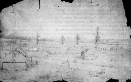sketch of view from Kanaka Village