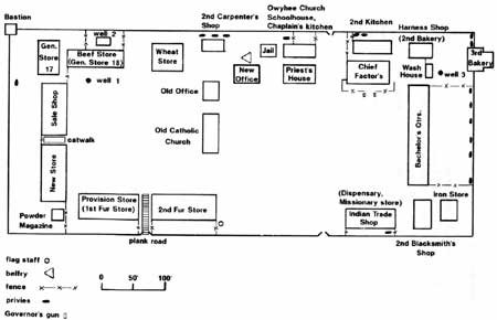 diagram of Fort Vancouver